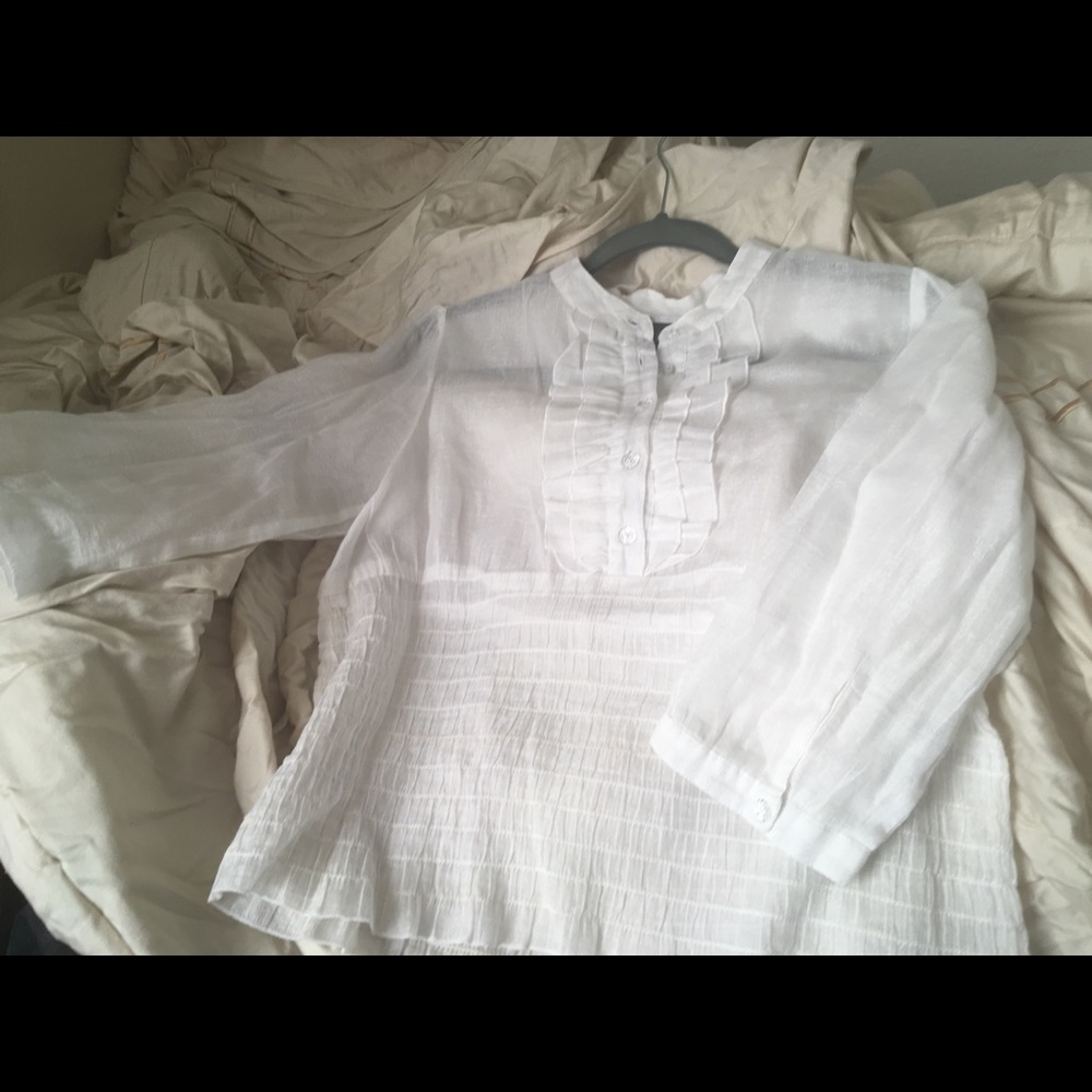 Medium Dots white dress shirt